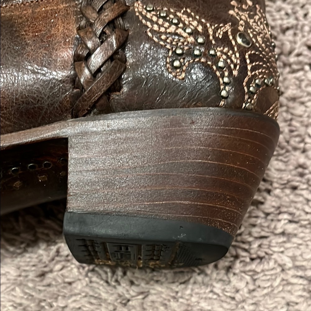 Corral EUC Brown Embroidered Women’s Western Boots - Picture 8 of 15